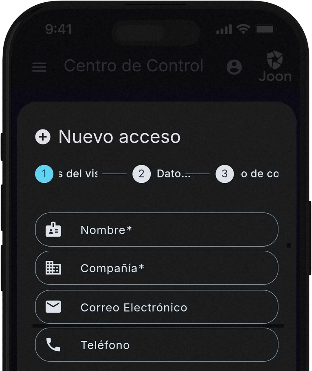 Registro de visitas inesperadas